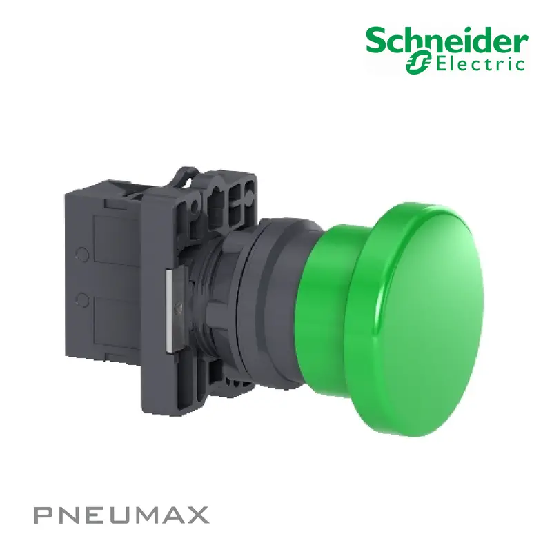 Xa2ec31 Push Button สวิตช์ปุ่มกด แบบหัวเห็ด Dia 40, Green, 1No 1