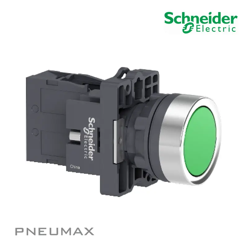 Xa2eh031 Push Button สวิตช์ปุ่มกด Push-Push, Flush, Green, 1No 1