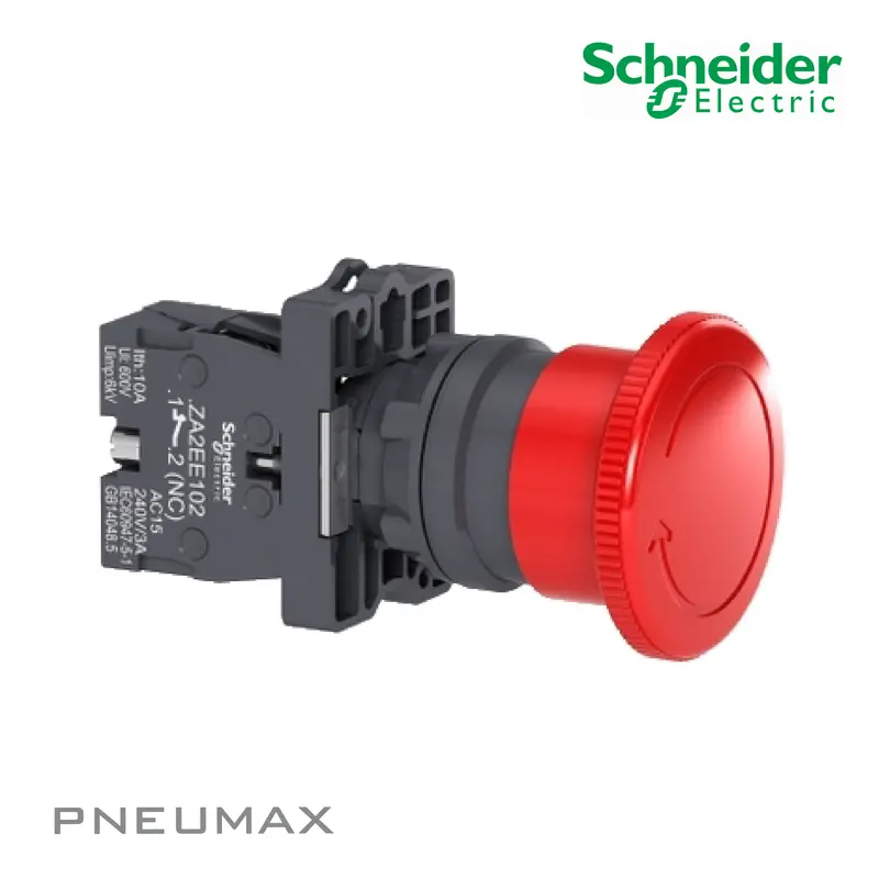 Xa2es542 Emergency Switching Off สวิทช์ฉุกเฉิน Dia 40, Red, 1Nc 1