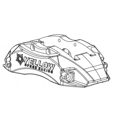 Yellow Speed Racing Front Brake Caliper Pair - 6 Pot (Yscpf6c) 1