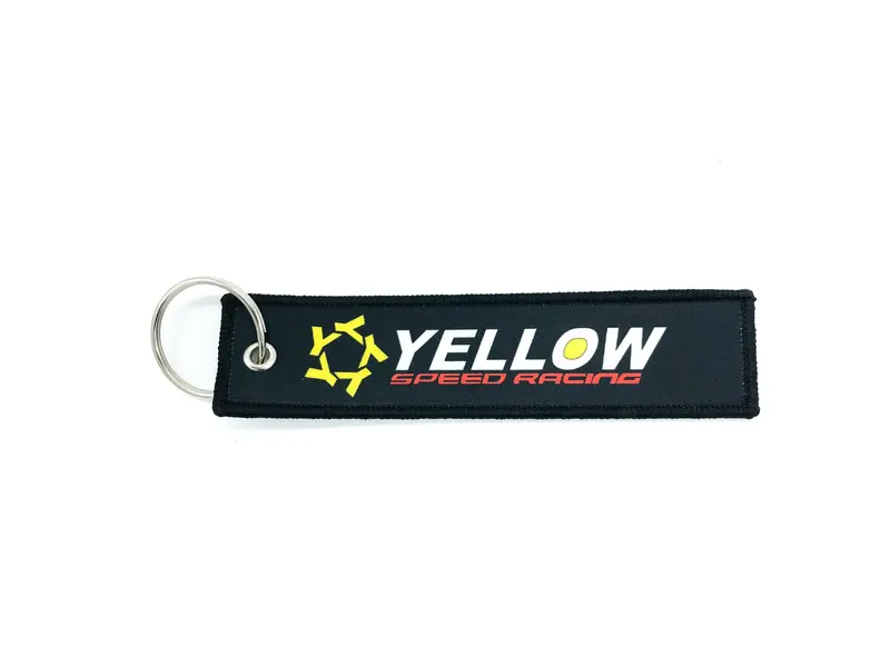 Yellow Speed Racing Jet Tag Keychain 1