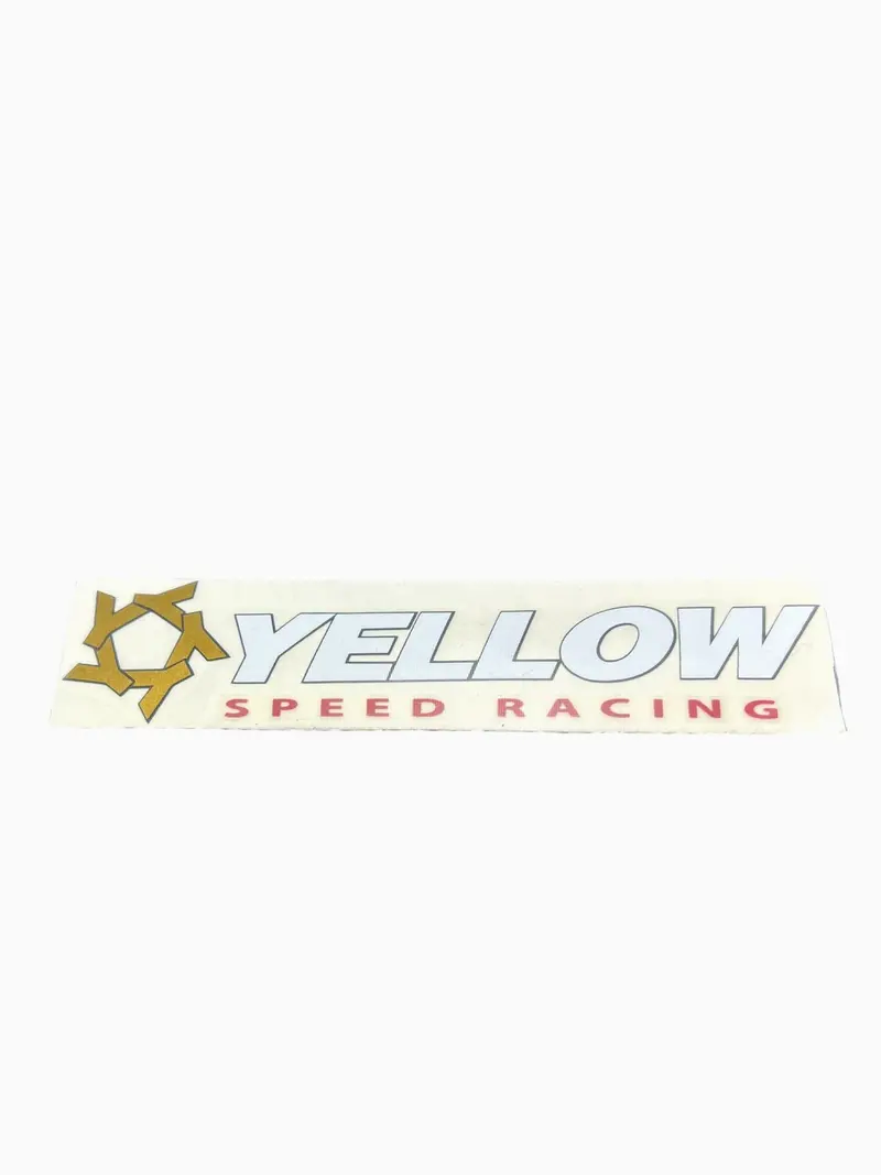 Yellow Speed Racing Usa Decal 1
