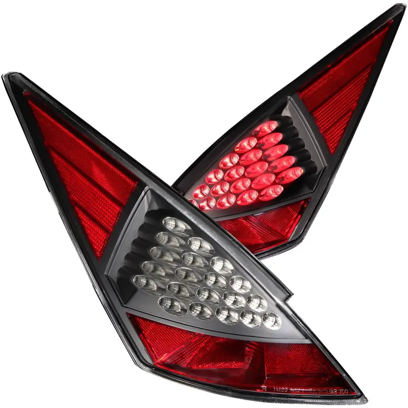 Anzo Usa 321099 Led Tail Light Assembly – Clear Lens, Black Housing, Pair (Driver & Passenger Side) 1