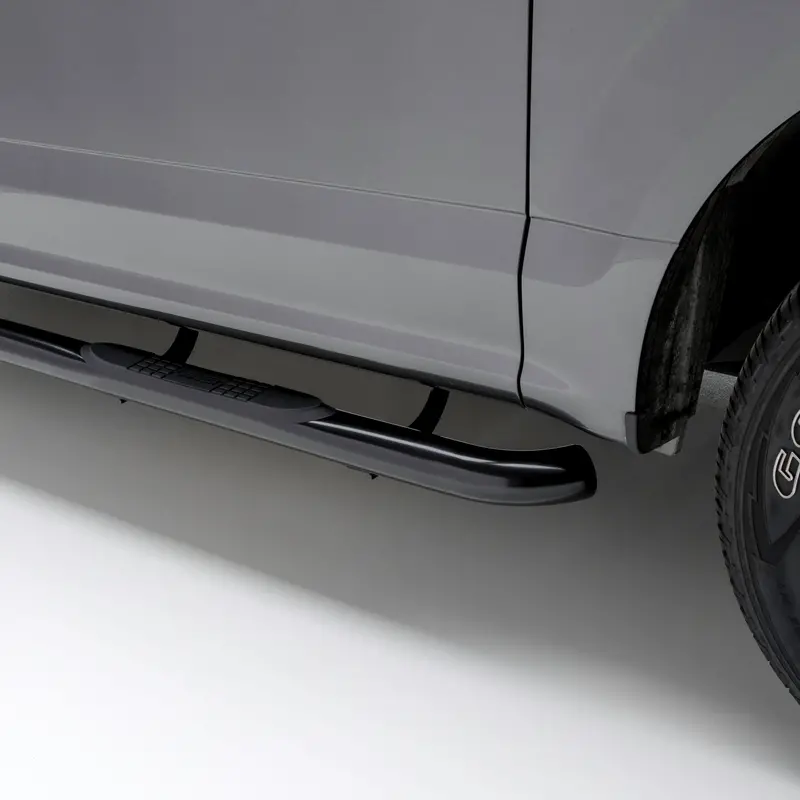Aries 3-Inch Round Black Steel Side Steps For Jeep Liberty 1