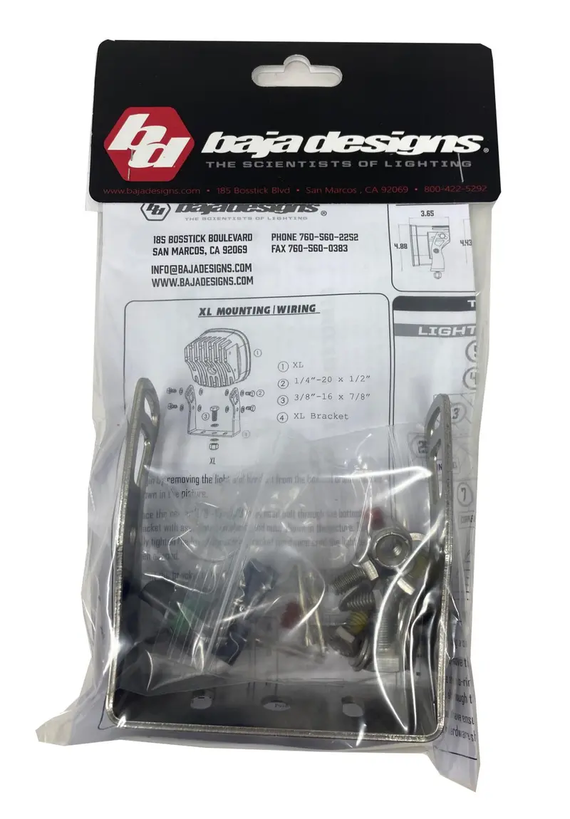 Baja Designs Xl Single Parts Bag – Includes Mounting Hardware & Accessories 1