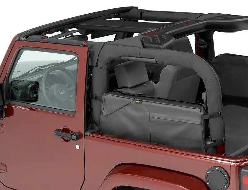 Bestop Roughrider Saddlebag & Duffle Combo For Jeep Wrangler Jk (2007–2018) And Jl (2018–2022) 1