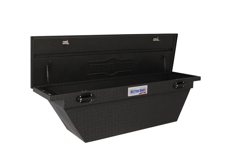 Better Built 79211105 Low Profile Deep Crossover Wedge Tool Box; 70 In.; Single Lid; Matte Black; 1