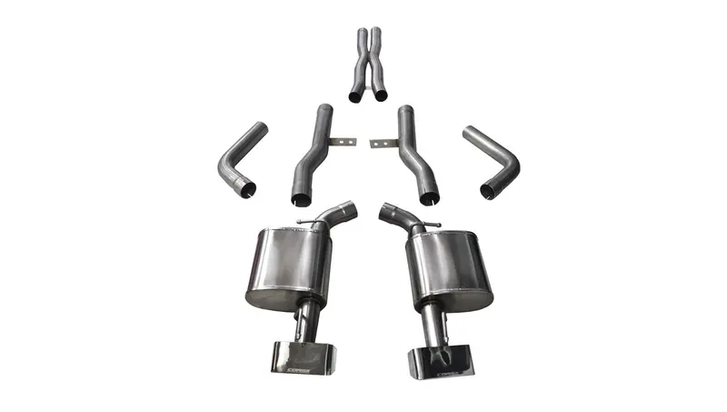 Corsa Performance 14994 Cat-Back Exhaust System – Dual Rear Exit, Polished Tips, For 2015+ Dodge Challenger Srt 1