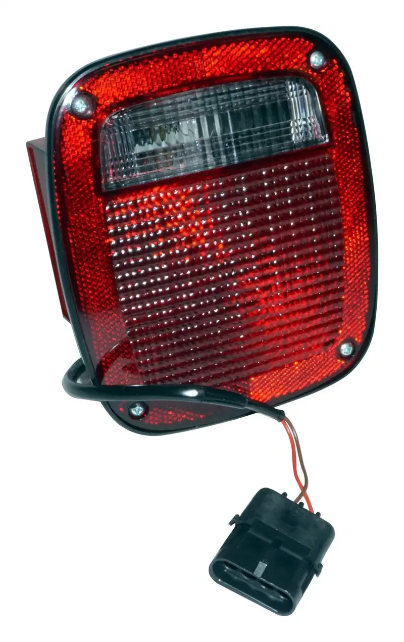 Crown Automotive Left-Side Jeep Tail Light Assembly With Integrated License Plate Lamp 1
