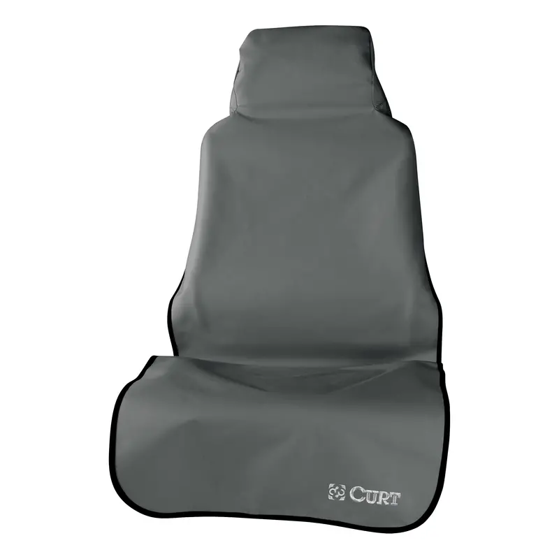 Curt 18500 Seat Defender 58In. X 23In. Removable Waterproof Grey Bucket Seat Cover 1