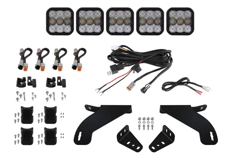 Diode Dynamics Ss5 Grille Lightbar Kit – Crosslink Design For 2021–2022 Ford F-150 (Dd7317) 1