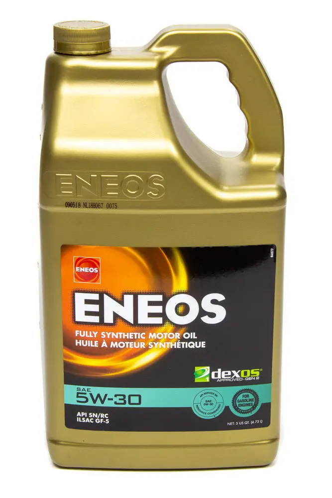 Eneos 5W-30 Full Synthetic Motor Oil – Dexos1 Certified, 5-Quart Container 1