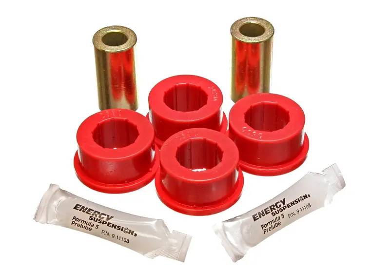 Energy Suspension 4.7129R Rear Track Bar Bushing Set – Red Polyurethane, Precision Fit 1