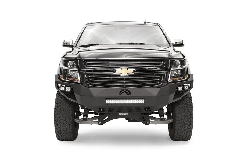 Fab Fours Vengeance Front Bumper – Two-Stage Powder-Coated Steel Bumper For Trucks (No Guard, Sensor-Ready) 1