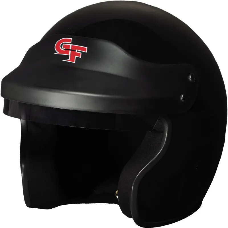 G-Force Gf1 Open-Face Racing Helmet – Sa2020 Certified, Large Size, Black 1
