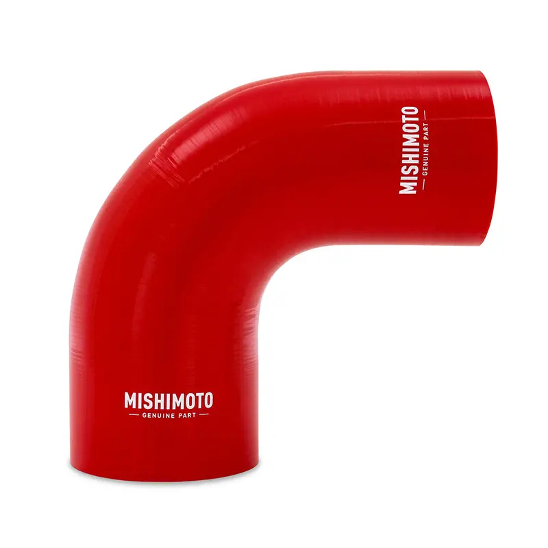Mishimoto Red 90° Silicone Transition Coupler – 3.00" To 4.00" Diameter 1