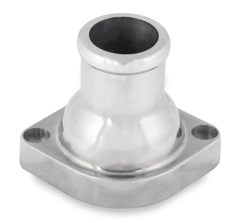 Mr. Gasket Polished Aluminum Straight-Style Water Neck – Part #2671Na 1