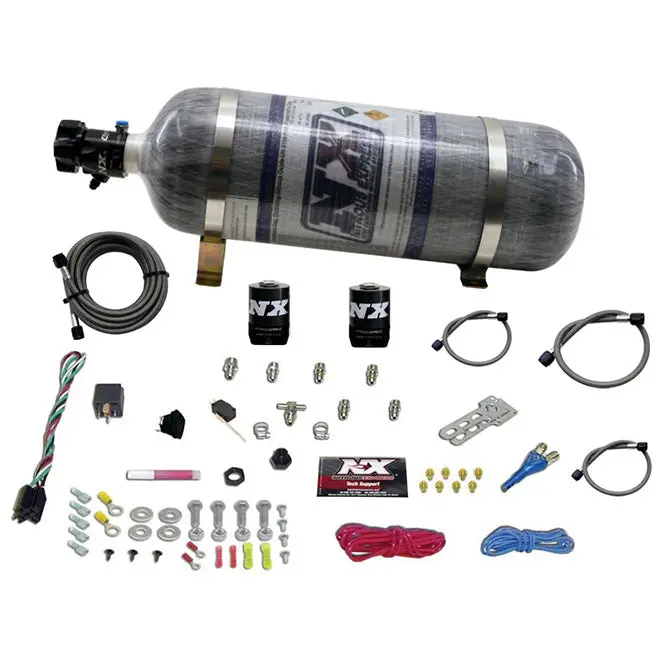 Nitrous Express 20923-12 Efi Single-Nozzle Nitrous System – Compact Sport/Compact Vehicle Kit With Composite Bottle 1