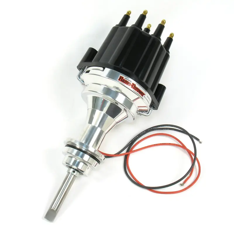 Pertronix D7141810 Billet Distributor For Mopar 273–360 Cid – No Vacuum Advance, Black Cap 1