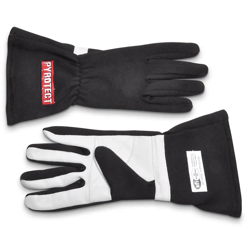 Pyrotect Gs100320 Sfi-Certified Single-Layer Racing Glove – Black, Medium 1