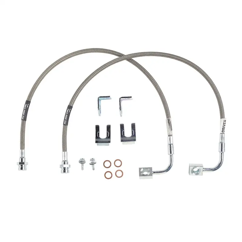 Rubicon Express Stainless Steel Front Brake Line Kit – 20" Length, Jk Wrangler (2007–2018) 1