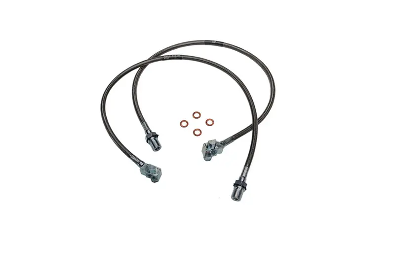 Superlift 91345 Bulletproof Front Brake Hose Kit For 1971–1978 Gm Pickup Trucks, Blazers & Suburbans With 8–12" Lift 1
