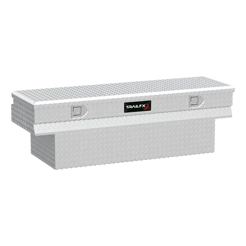 Trailfx 152601 Notched Single-Lid Truck Chest – Bright Polished Aluminum, 59" X 19.25" X 17.5" 1